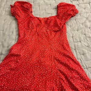 Princess Polly Red Floral Dress